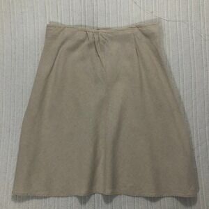 Coldwater Creek Linen Blend Skirt A-Line Casual Neutral Tan Size Women's Size 1X